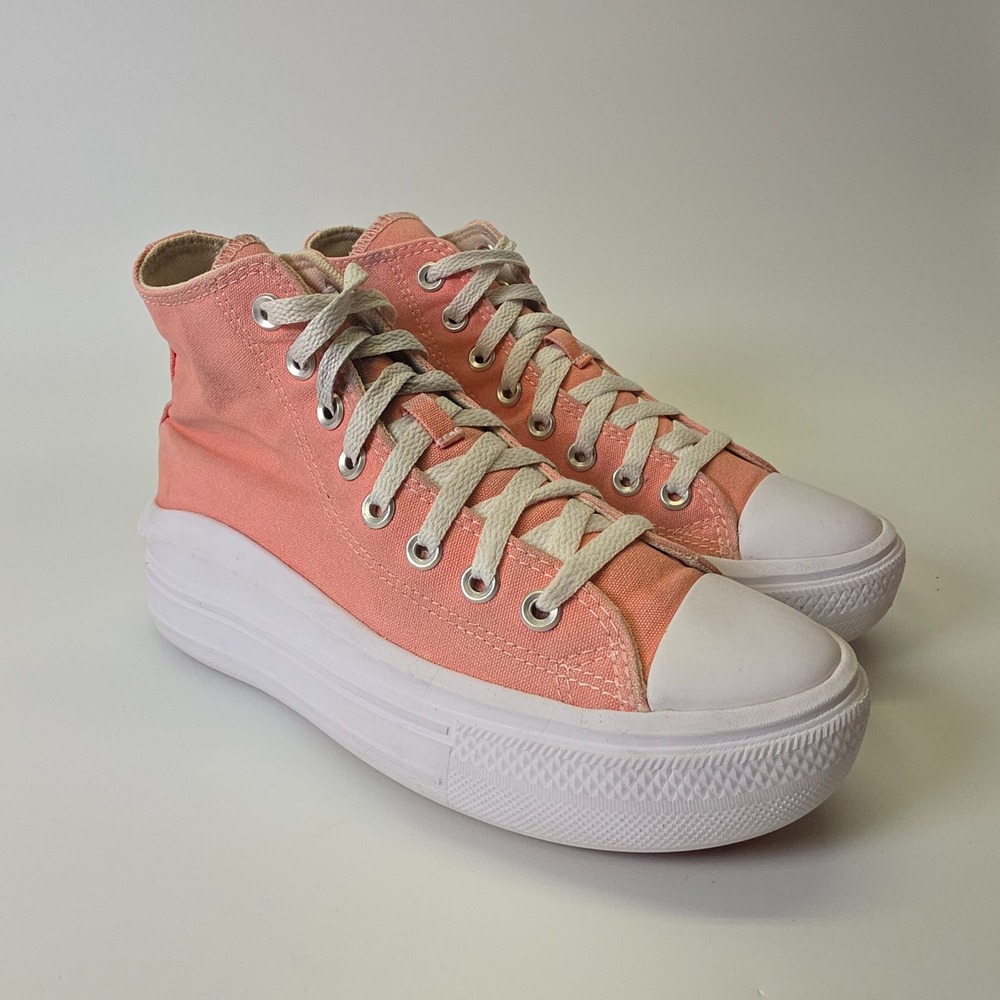 Converse‎ Chuck Taylor All Star Move Platform Hi Womens 7 Lawn Flamingo Sneakers